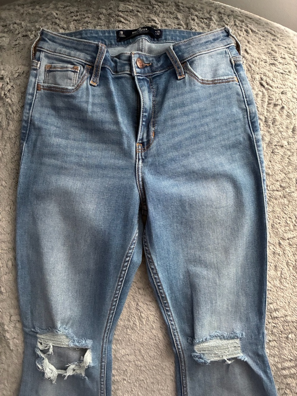 Hollister Medium Blue High-Rise Vintage Flare Jeans